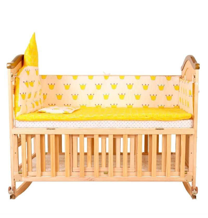 wooden cradle price side rail can be flipped down