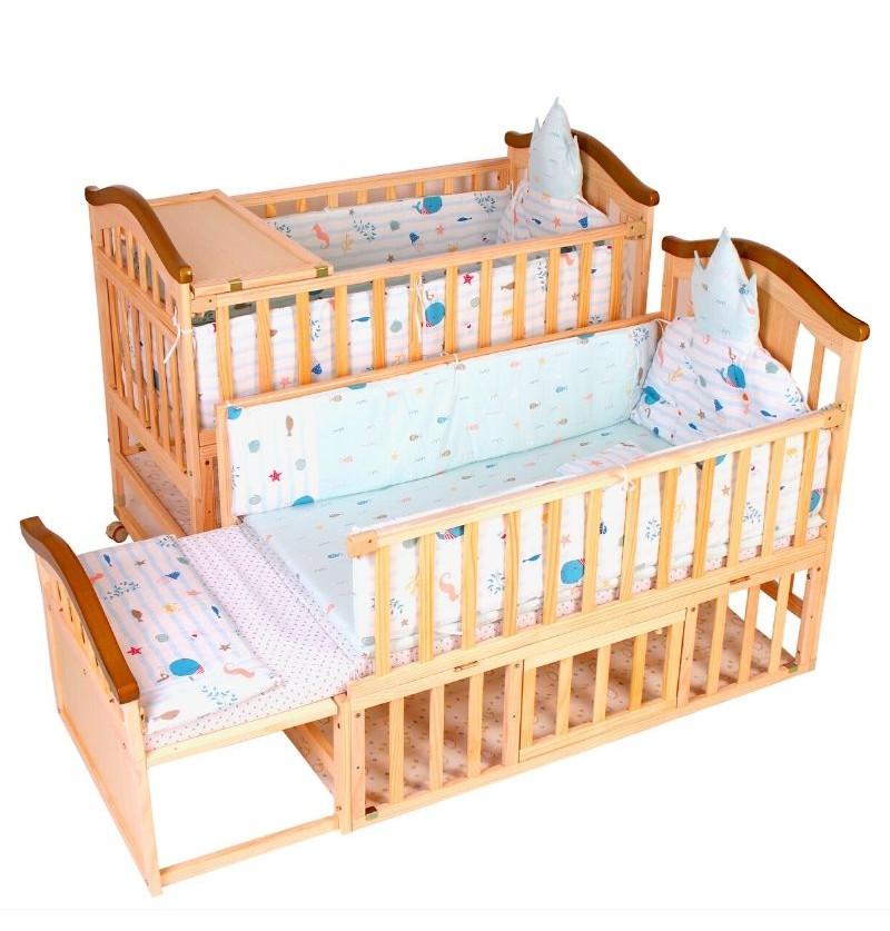 solid wood convertible crib easy to extend to toddler bed no carpenter required
