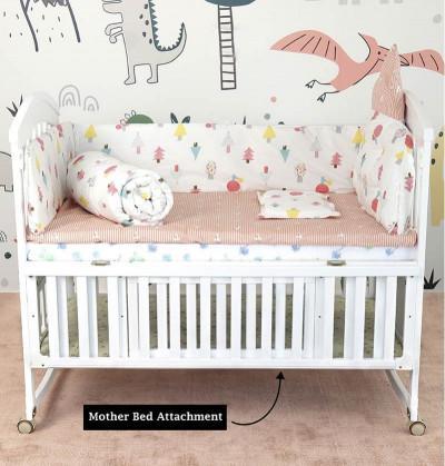 convertible crib completes perfectly with baby bedding set