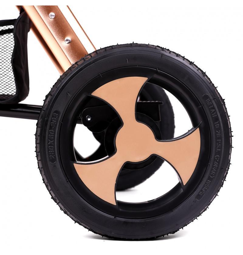 small stroller for travel rubber wheels for damage free long lasting ride