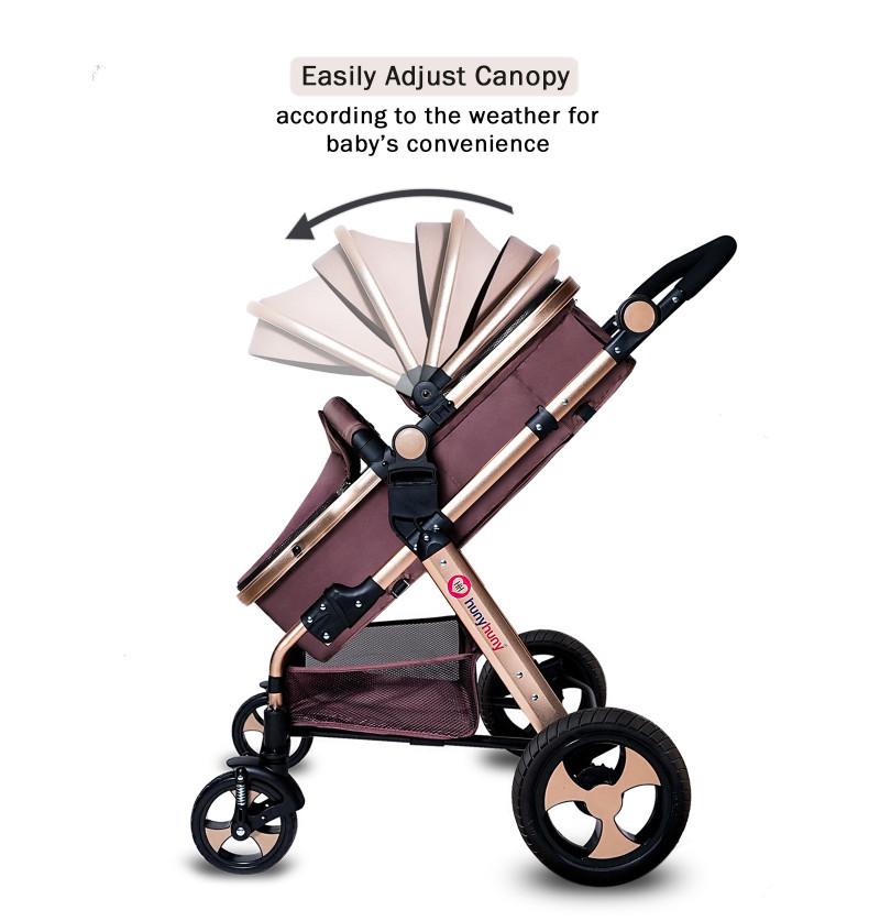 small stroller with big adjustable premium quality canopy high coverage medium coverage and low coverage