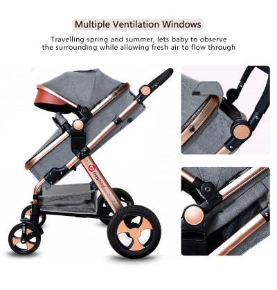 travel friendly stroller multidirectional rotatable parent handle bar