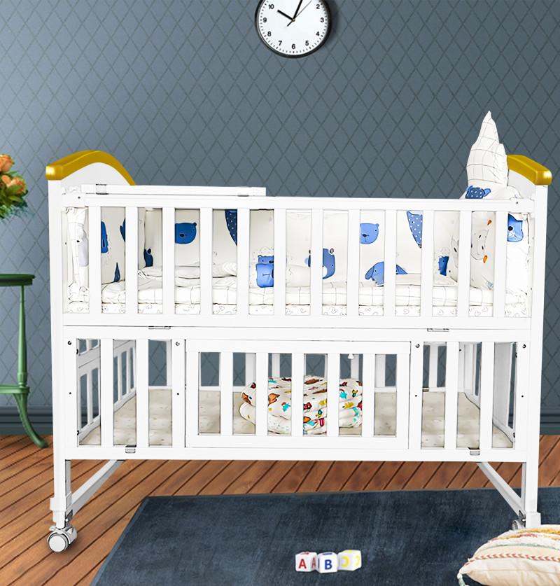 newborn bed with abundant storage and rocking feature